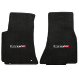 2008-2010 Dodge Challenger "SRT8 Logo" Velourtex FRONT Seat Floor Mats (Ebony) by Lloyd Mats