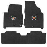 2012-2014 Cadillac SRX "Cadillac Logo" Velourtex Front and Back Seat Floor Mats (Ebony) by Lloyd Mats
