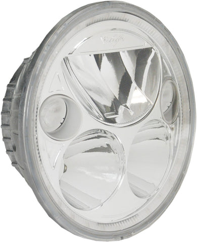 5.75" Round Chrome Vortex LED Headlights w/ Halo (Single) by Vision X