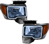 2009-2014 Ford F150 and Raptor (Models w/out HID / Projector Headlights) Oracle Halo Headlights (Complete Assemblies)