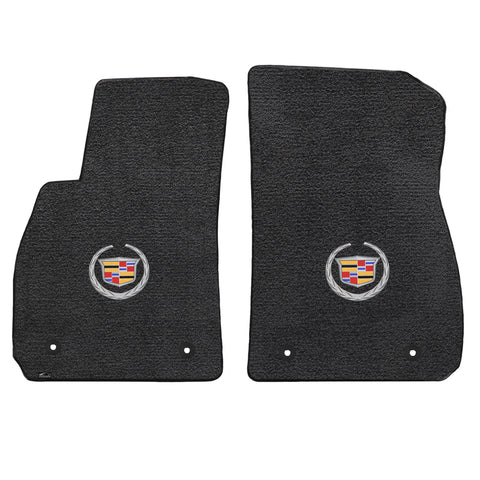2013-2015 Cadillac XTS "Cadillac Logo" Ultimats FRONT Seat Floor Mats (Ebony) by Lloyd Mats