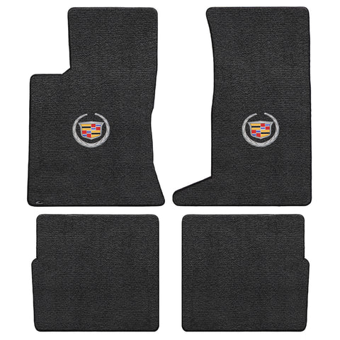 2006-2009 Cadillac SRX (AWD V8 Models) "Cadillac Logo" Ultimats Front and Back Seat Floor Mats (Ebony) by Lloyd Mats