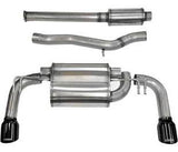 2008-2015 Mitsubishi Lancer Evolution X 2.0 Sedan Corsa Sport Cat-Back Exhaust BLACK