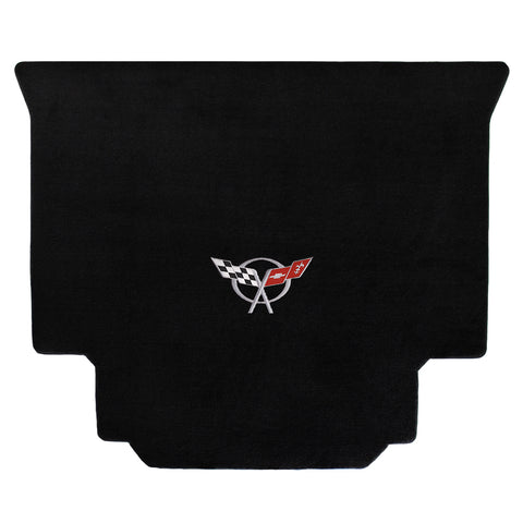1997-2004 Chevy Corvette HardTop "C5 Logo" Velourtex Cargo Mat (Black) by Lloyd Mats