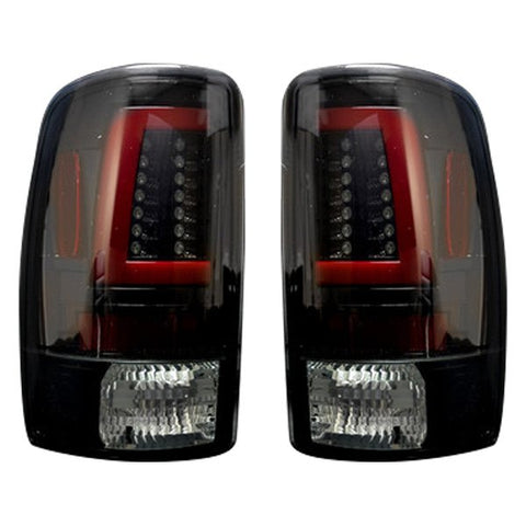 2000-2006 Chevy Tahoe Yukon Suburban Denali Black Recon LED Tail Lights