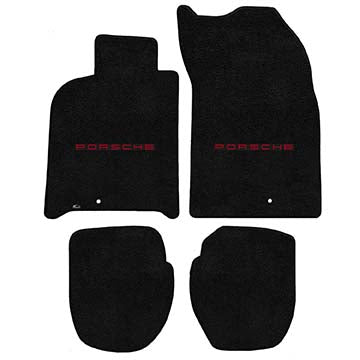 1995-1998 Porsche 911 Carrera 4S (993) "Porsche Logo" Ultimat Front and Back Seat Floor Mats (Black) by Lloyd Mats