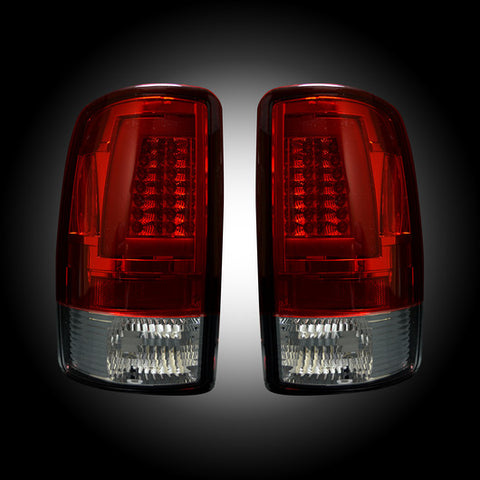 2000-2006 Chevy Tahoe Yukon Suburban Denali Red Recon LED Tail Lights