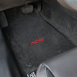 2010-2015 Chevy Camaro "SS Logo" Velourtex FRONT Seat Floor Mats (Ebony) by Lloyd Mats