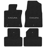 2009-2013 Acura TL "Acura Logo" Velourtex Front and Back Seat Floor Mats (Ebony) by Lloyd Mats