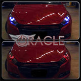 2013-2015 Dodge Dart Color Changing LED Headlight Halo Kit w/ 2.0 Remote by Oracle Lighting