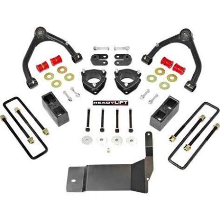 2014-2018 Chevy Silverado GMC Sierra 1500 4WD (w/ OE Aluminum or Stamped Steel UCAs) Ready Lift COMPLETE Lift Kit 4" Front 1.75" Rear Lift