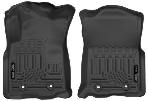 Husky WeatherBeater FRONT Floor Liners 2018 Toyota Tacoma w/ Auto Trans