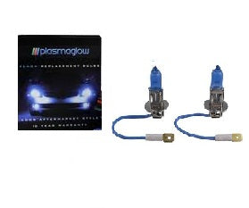 H3 PlasmaGlow Xenon-Krypton Headlight Bulbs Cool White/Blue (Pair) 55 Watts