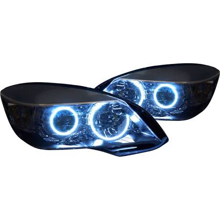 2008-2011 Mercedes Benz C-Class Oracle Halo Headlights (Complete Assemblies) BLACK