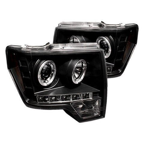 IPCW Black Halo Projector Headlights 2009-2014 Ford F-150