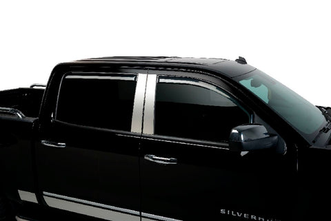 2014-2015 Chevy Silverado 1500 Crew Cab Only (Set of 4) Putco Element Tinted Window Visors
