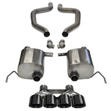 2015-2018 Chevrolet Corvette C7 Z06 6.2 V8 Supercharged Corsa Xtreme Axle-Back Exhaust BLACK