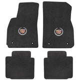 2013-2015 Cadillac XTS "Cadillac Logo" Velourtex Front and Back Seat Floor Mats (Ebony) by Lloyd Mats