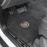 2008-2013 Cadillac CTS AWD Sedan + Wagon "Cadillac Logo" Ultimats FRONT Seat Floor Mats (Ebony) by Lloyd Mats