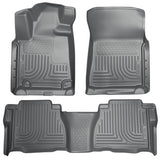 Husky WeatherBeater FRONT + BACK SEAT Floor Liners 2010-2011 Toyota Tundra Crew Max + Double Cab