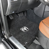 2012.5-2015 Dodge Ram 1500 (Crew Cab) "Silver RAM Logo" Ultimats FRONT Seat Floor Mats (Dark Slate) by Lloyd Mats