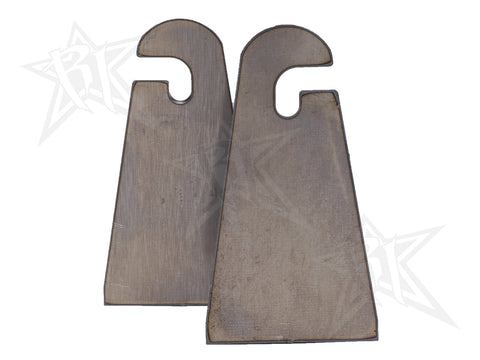 Weld-On Slotted Tab (Pair) - Flat Base  for Rigid Light Bar by Rigid Industries