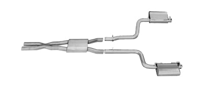 2011-2015 Dodge Challenger 3.6 V6 Gibson 2.5" DUAL Performance Cat-Back Exhaust (Aluminized)