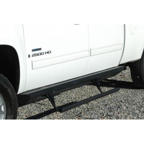 2007-2016 Chevy Silverado (Crew Cab Models) Step-Sliders - Rock Sliders w/ Electric Step by Rock Slide Engineering