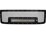 2011-2014 GMC Sierra 2500 3500 Rigid Industries LED Grille (w/ 20" Curved LED Light Bar)