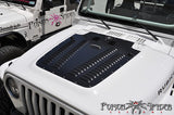 2003-2006 Jeep Wrangler (Models w/ Single Windshield Washer Squirter Only) Aluminum Hood Louver by Poison Spyder Customs
