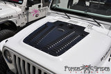 1997-2002 Jeep Wrangler (Models w/ 2 Windshield Washer Squirters Only) Aluminum Hood Louver by Poison Spyder Customs