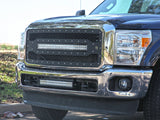 2011-2015 Ford F-250 F-350 SuperDuty Rigid Industries LED Grille (w/ 30" Curved LED Light Bar)