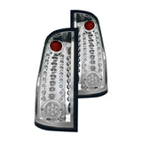2007-2013 GMC Sierra 1500 (No Denali) IPCW LED Tail Lights Clear