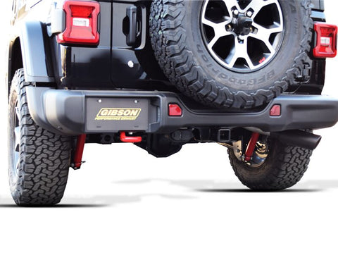 2018 Jeep Wrangler JL Gibson Performance Cat-Back Exhaust (Black)