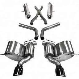 2012-2017 Jeep Grand Cherokee SRT-8 6.4 V8 Corsa Sport Cat-Back Exhaust BLACK