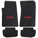 2010-2015 Chevy Camaro "RS Logo" Ultimat FRONT and Rear Floor Mats (Ebony) by Lloyd Mats