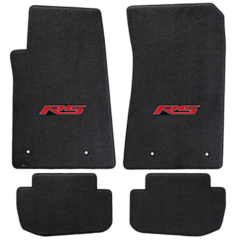 2010-2015 Chevy Camaro "RS Logo" Ultimat FRONT and Rear Floor Mats (Ebony) by Lloyd Mats