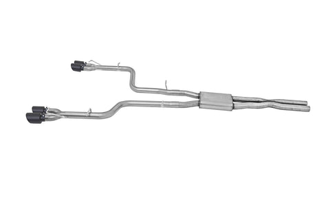 2015-2017 Dodge Challenger RT 5.7 Hemi Gibson 2.5" DUAL Performance Cat-Back Exhaust (Stainless w/ Black Tips)