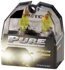 H4 / 9003 Jet Yellow  Halogen Headlight Bulbs by Putco 3000k (Pair)