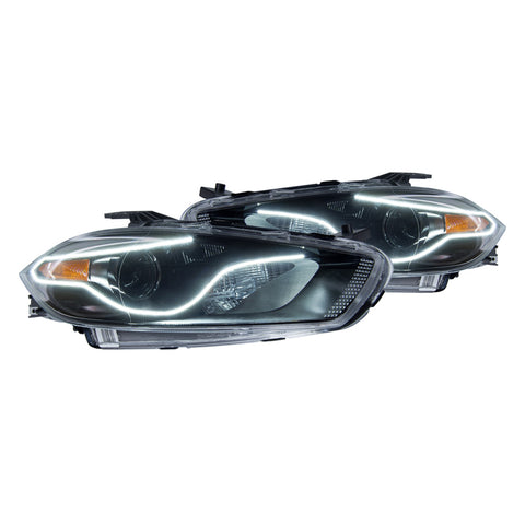 2013-2015 Dodge Dart (Does NOT Fit Models w/ Factory HIDs) Oracle Perimeter Halo Headlights (Complete Assemblies) BLACK