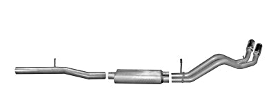2014-2018 Chevy Silverado GMC Sierra 1500 6.2 V8 5'8" Bed Crew Cab Gibson Performance Dual Sport Cat-Back Exhaust (Aluminized)