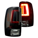 2000-2006 Chevy Tahoe Yukon Suburban Denali Black Recon LED Tail Lights