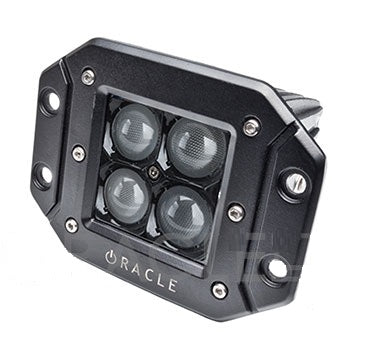 Square Flush Mount Black Series LED Driving Light 12 Watt by Oracle (Each)