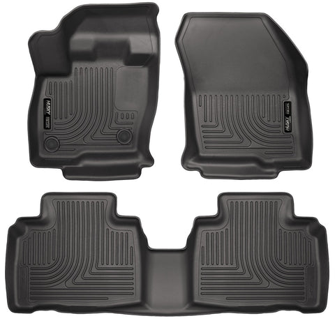 Husky WeatherBeater All Weather FRONT + BACK SEAT Floor Liners 2015 Ford Edge