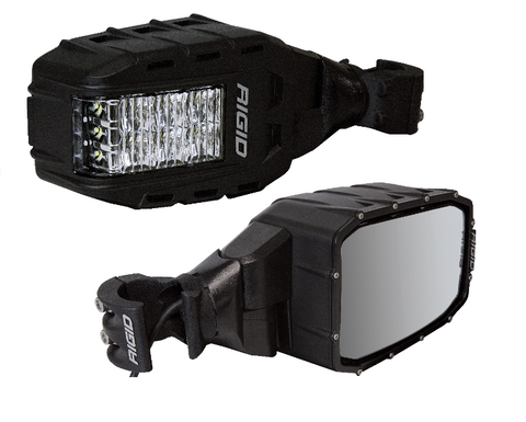 Reflect Side View Mirrors with Integrated LED Lights (Pair) by Rigid Industries