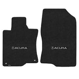 2009-2014 Acura TSX "Acura Logo" Velourtex FRONT Seat Floor Mats (Ebony) by Lloyd Mats