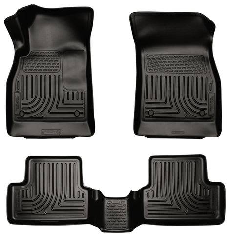 Husky WeatherBeater FRONT + BACK SEAT Floor Liners 2011-2015 Chevy Cruze