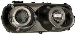 IPCW Black Projector Headlights with Clear Projector and Ring 1994-1997 Acura Integra