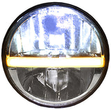 7" Round Dual Function LED Headlight by IPCW