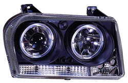 IPCW Black Projector Headlights for 2004-2006 Chrysler 300 (no 300c)